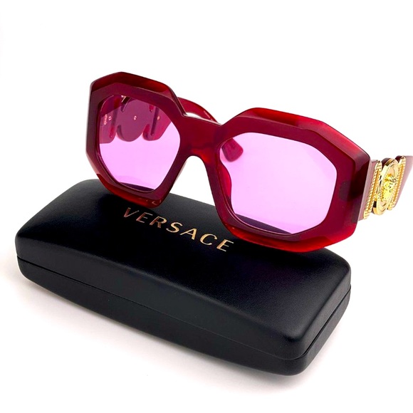RARE Versace La Medusa Red Sunglasses NWT FULL INCLUSION main image 9